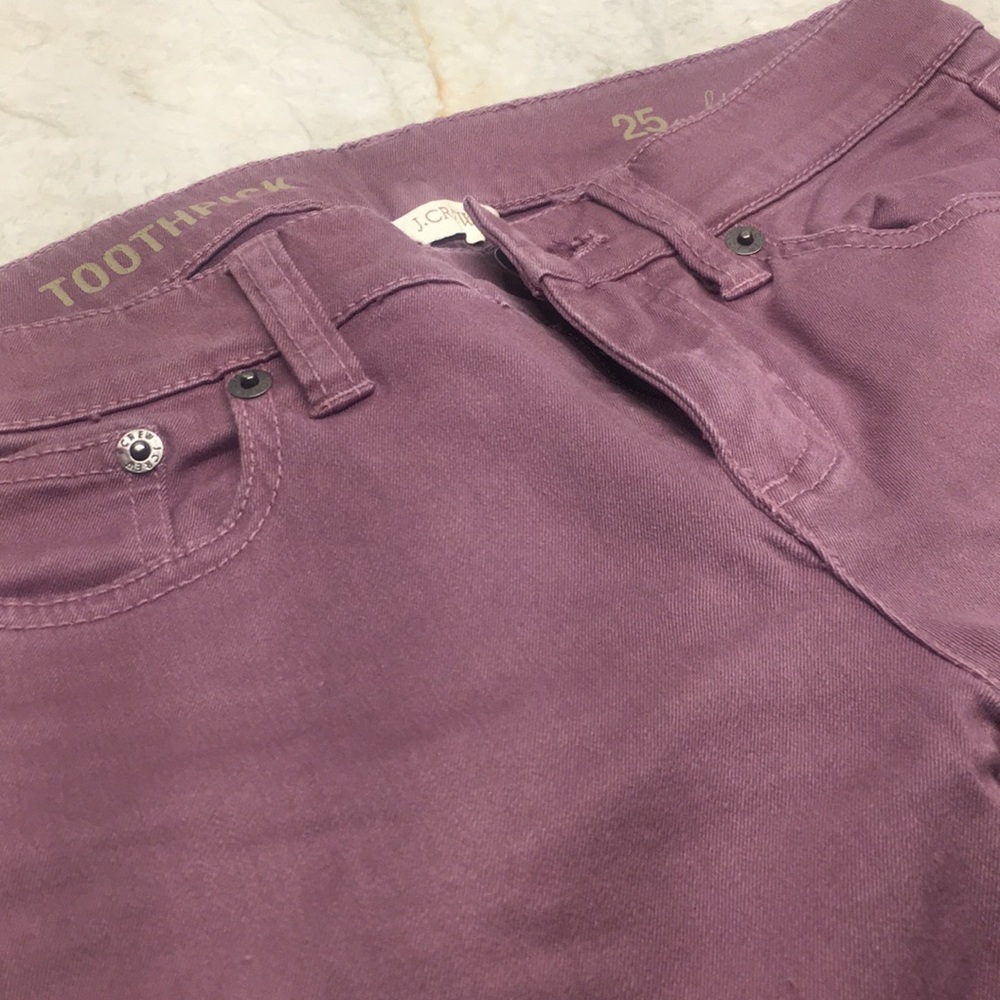 J Crew skinny Jeans in mauve/purple